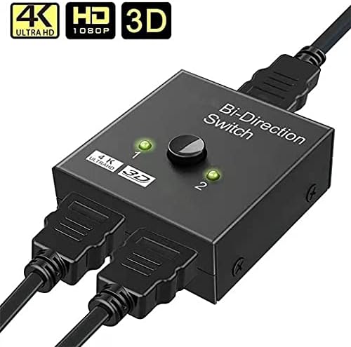 RENSLAT HDMI-Съвместим ивица на 4K-switch KVM Bi-Direction 1x2/2x1 Switcher 2 In1 Out адаптер PS4/3 TV Box