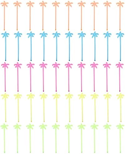 универсален Комплект Мешалок за коктейли от Кокосовата Палма, на 50 бр., Коктейлни Пръчици за напитки, Сватбена Украса за парти