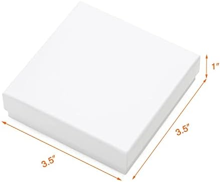 Magicool 40 Опаковане на Картонени кутии с размери 3,5x3,5x1 инча за бижута, използвани за колиета, гривни, Обици, модни Бижута,