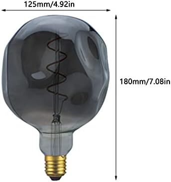 Lxcom Lighting E26/E27 4 Watt Led Реколта Крушка на Едисон с регулируема яркост, 40 W, Еквивалент G125, Декоративна