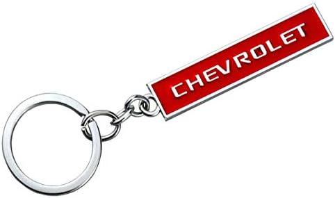 Ключодържател с Логото на автомобила Aimoll от Хромированного Алуминиева сплав за ключове Chevrolet (в Червено)