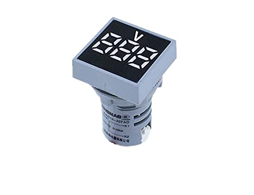 INFRI 22 мм Мини Цифров Волтметър Квадратен ac 20-500 В Волта Тестер за напрежение на електромера Led Лампи Дисплей