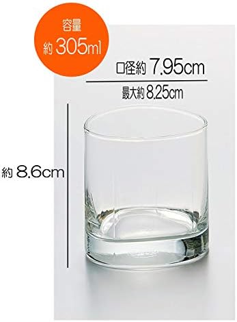 Чаша Suntory Marketing 108-85 Rock, прозрачен, с 10,1-течни унции (305 мл), Комплект от 6